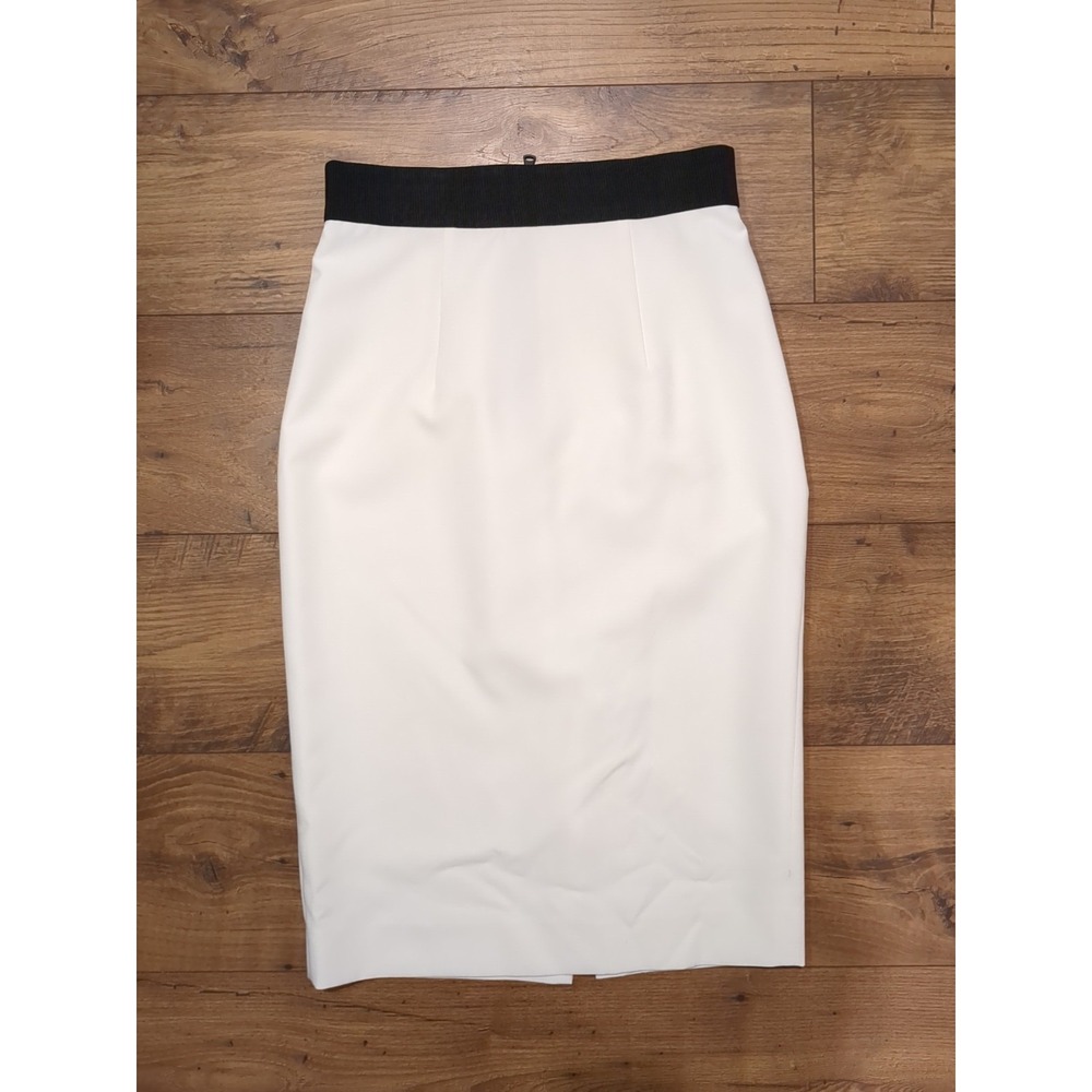 Milley Womens Sz 6 White Office Pencil‎ Skirt